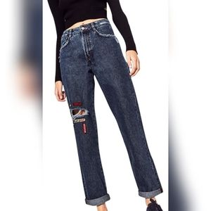Zara Patch Jeans